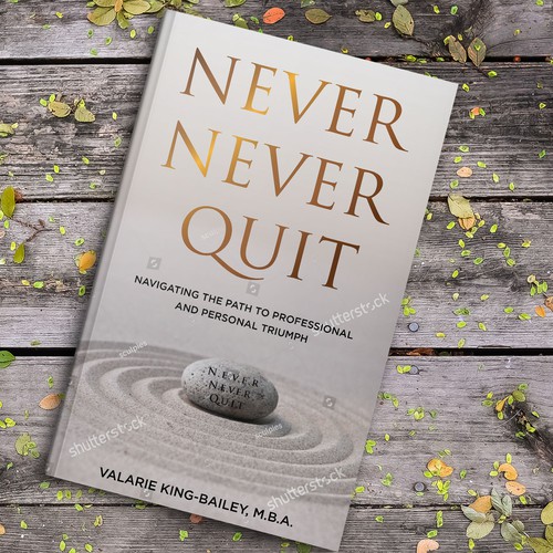 NEVER NEVER QUIT BOOK COVER DESIGN Design by studio02