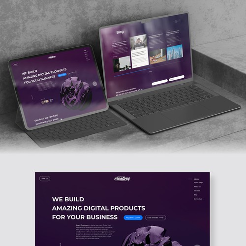 Take our software development website to the next level Design by Yurii Koltko