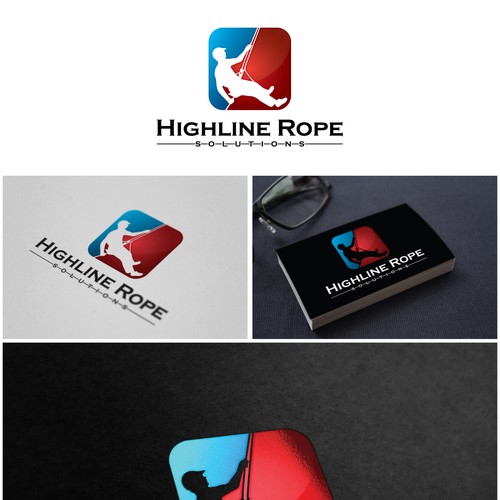 "logo für Highline Rope Solutions" winning Logo design