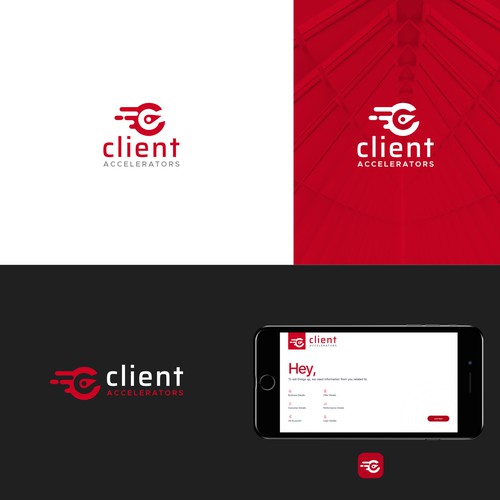App & Website Logo Client Accelerators Design by Saurio Design