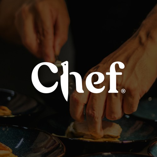 "CHEF": Food & Cooking Social Media Logo Design by k a r a