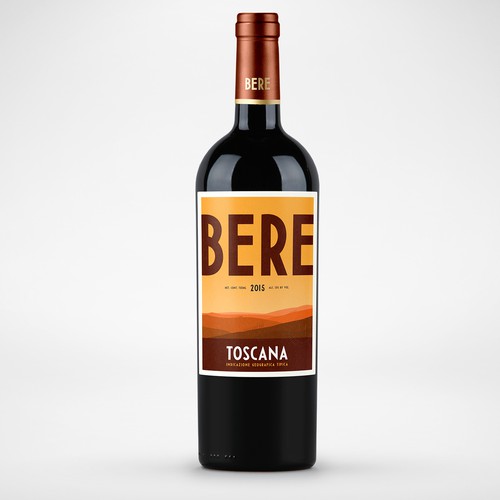 Design di Design the new wine label for Bere Toscana! di Christian Bjurinder