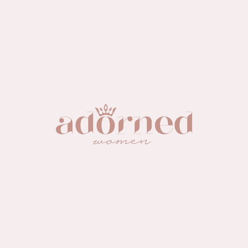 A feminine logo for a women's ministry that incorporates a crown. Design by SteffanDesign™