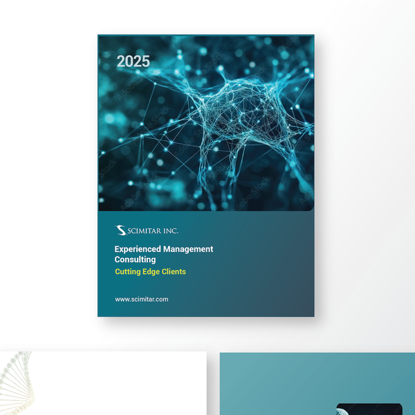 Design by Alison Design titled "BioTech Consulting Firm Brochure"