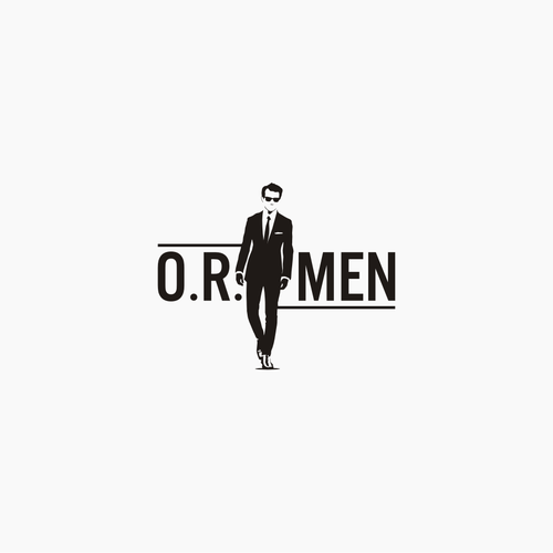 Create a stylish, modern men's fashion logo for O.R.Men Design réalisé par n4t