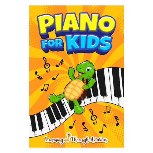 Piano For Kids Book Cover Design by Kukira Design