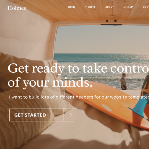 Website header for templates (Seen by Millions) Design by thecenx