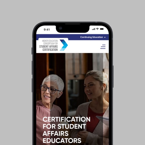 Visually appealing yet impactful certification promotion website Design by Jasmin_A (AMPLE)