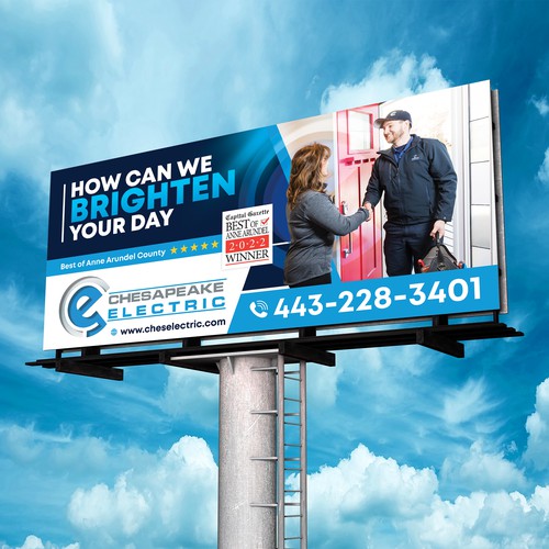 Chesapeake Electric Billboard Design by SoftSkills