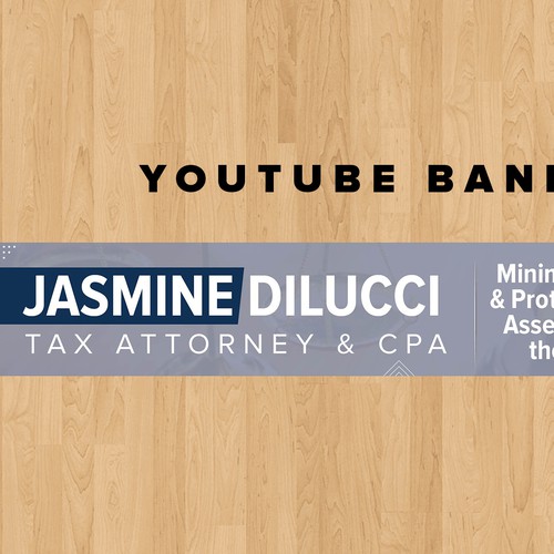 Simple and Professional Tax Law YouTube Banner Design by Graphics House