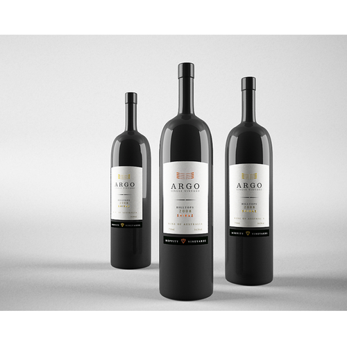 Sophisticated new wine label for premium brand Réalisé par Forever.Studio