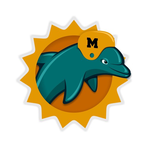 99designs community contest: Help the Miami Dolphins NFL team re-design its logo! Design réalisé par a.im