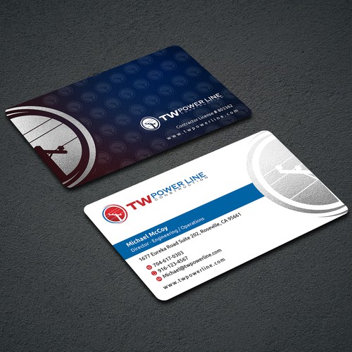 Business Card for a high voltage company Design by dkuadrat™