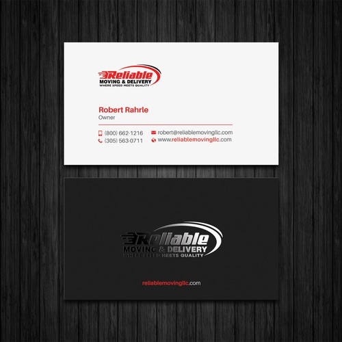 Business Card Design for Moving Company Design réalisé par Seerat Razzaki