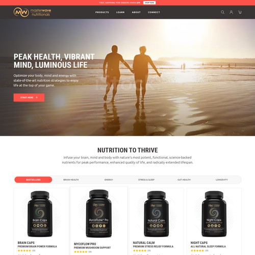 Design the "sexiest" and most powerful health supplements website on the planet Design réalisé par Sattvi Art