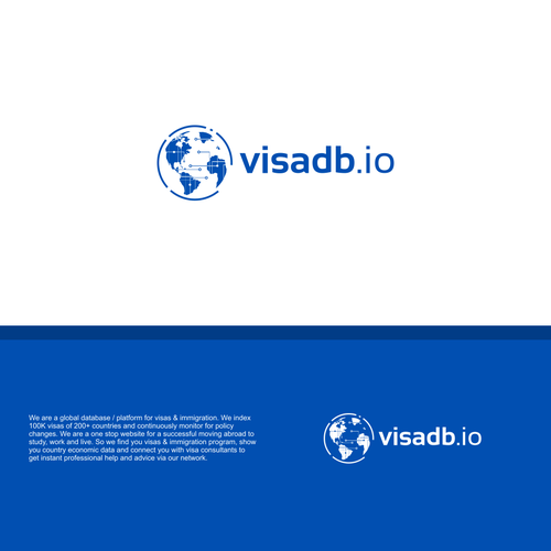 Global visa & immigration platform needs a LOGO. Design by Vanessa Bañares