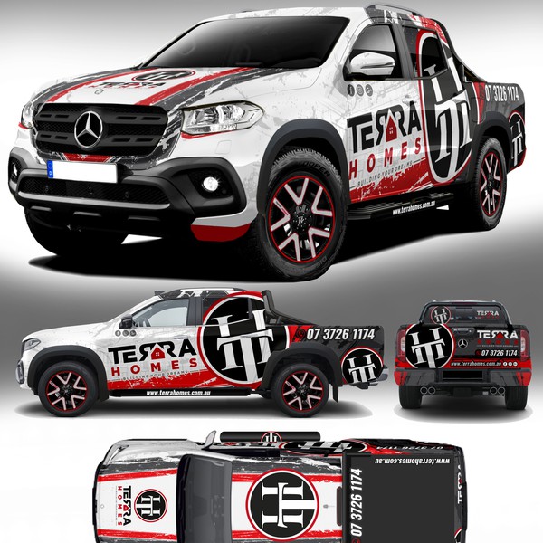 Very Attractive Truck Wrap Design