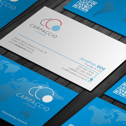 Give more muscle to research with graphic ID for CARPACCIO.cloud Design by DesignsTRIBE