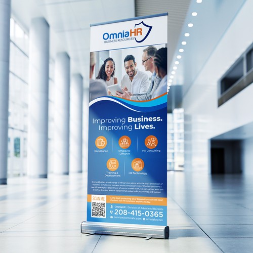 HR Consulting Company Tradeshow Banner Design by Sketch Media™