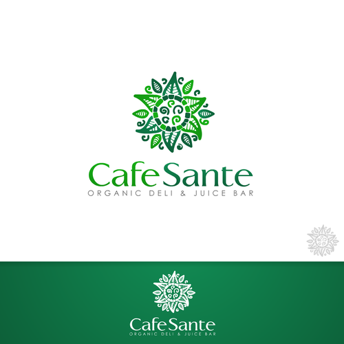 Create the next logo for "Cafe Sante" organic deli and juice bar Diseño de lpavel
