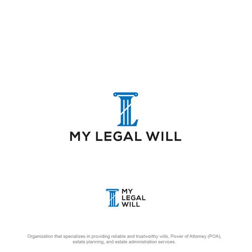 Sleek and Trustworthy Logo Design for My Legal Will Design by JR Logohype®