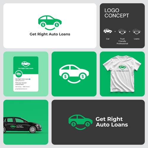Get Right Auto Loans Logo Design by Calvin R
