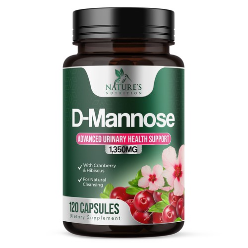 Colorful D-Mannose Design Needed for Nature's Nutrition Design by UnderTheSea™