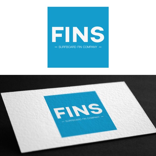Create a 'fin'tastic brand for a new surfboard fin company. Logo