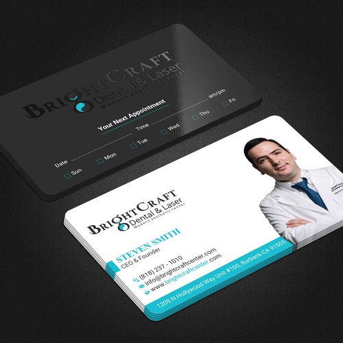 Modern Dental and Medical SPA business card Design réalisé par prosenjit_P