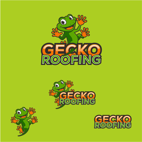 Bright, Colorful, Fun, Logo & Brand Kit For GECKO ROOFING Design by JDL's