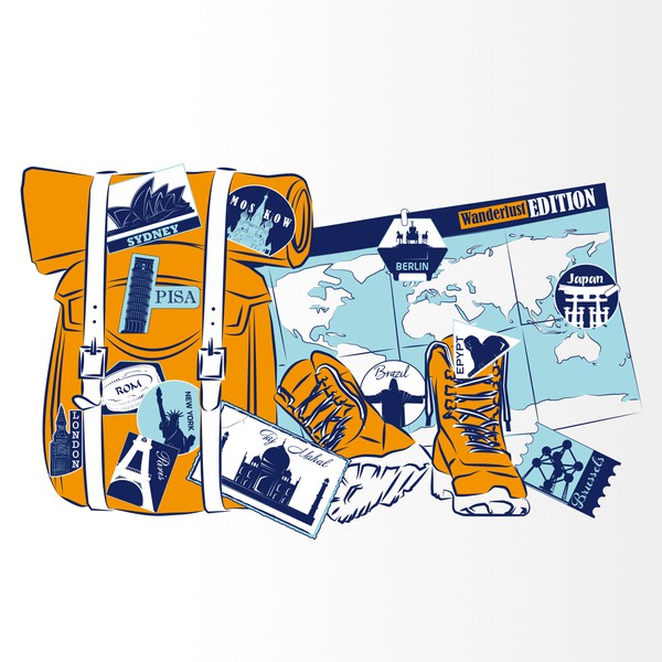 Illustration for "Wanderlust Edition"