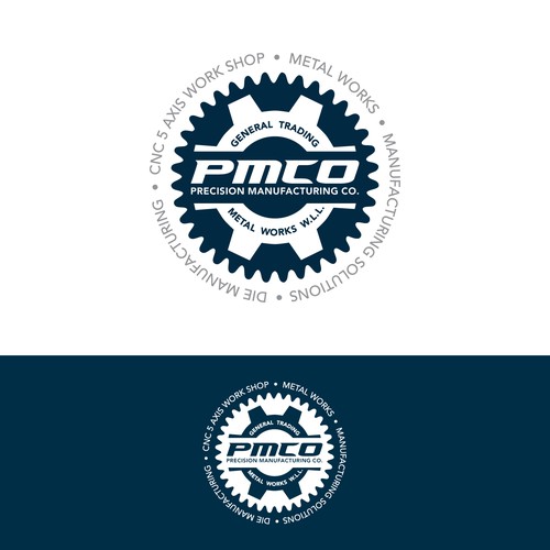 Create a logo for Precision Manufacturing Co W.L.L. Design by zurcaled