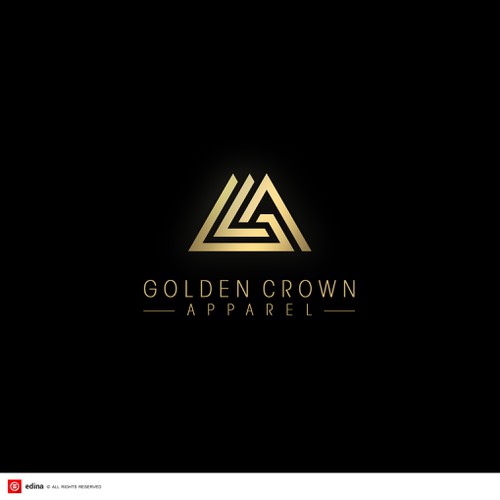 Simple Yet Distinguishable Logo For Golden Crown Apparel Logo Design Contest 99designs