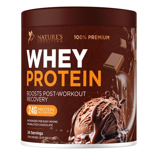 Tasty Whey Protein Chocolate Design Needed for Nature's Nutrition Design réalisé par UnderTheSea™