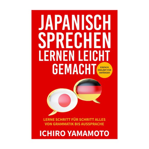 Book Cover: Learning to speak Japanese Design von kmohan