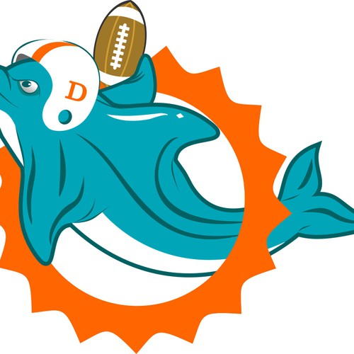 99designs community contest: Help the Miami Dolphins NFL team re-design its logo! Design réalisé par a Bay