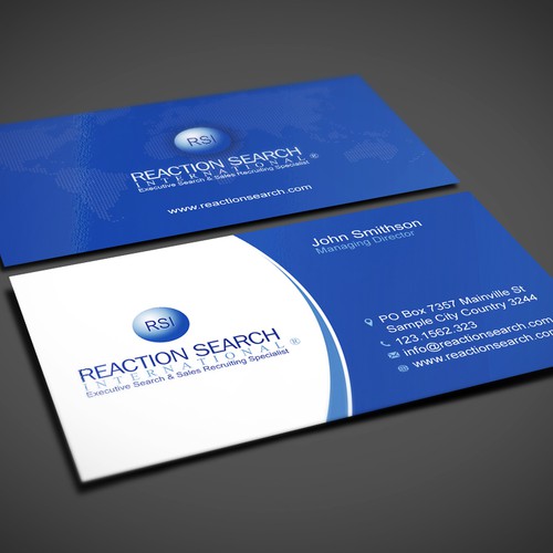 Create a new Business Card design for an Executive Search Company Design réalisé par conceptu