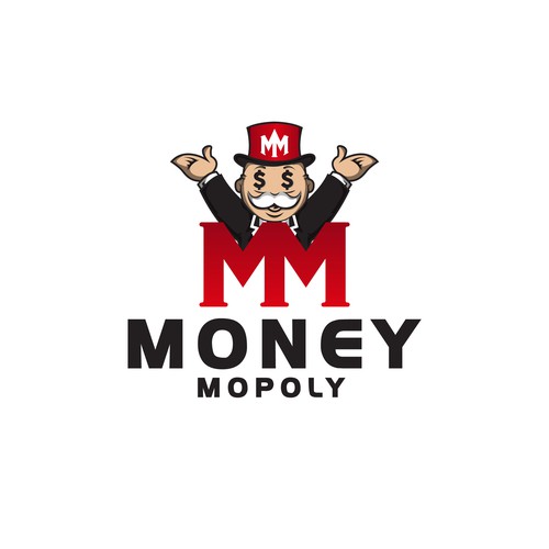 Minimalistic Logo for Make Money Online YouTube Channel "MoneyMopoly" Design by Nganue