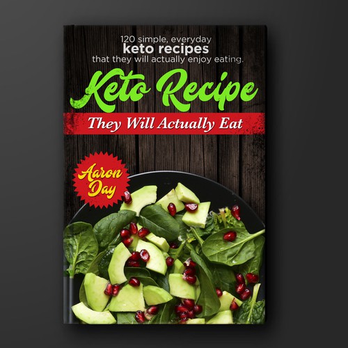 Diseño de Design Healthy Ketogenic Recipe Book Cover de arté digital graphics