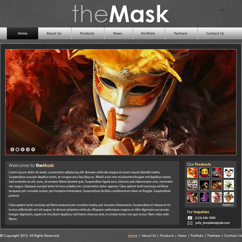1-3 Page Website Template Design von zetzab