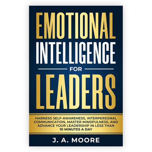 Need an Emotional Intelligence for leaders book cover. Design by Unboxing Studio