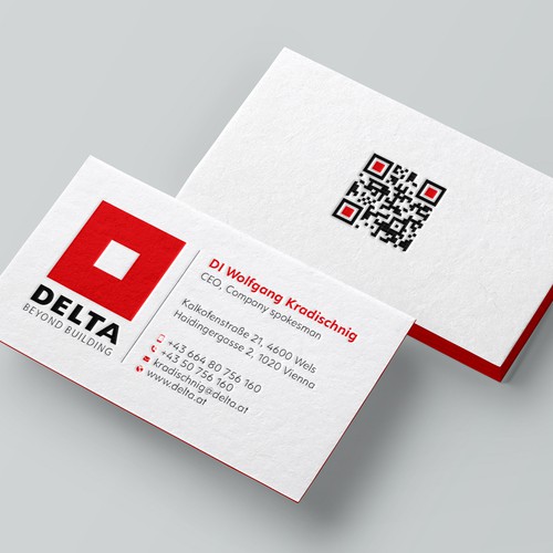 DELTA Business Card Relaunch Design réalisé par Design sp