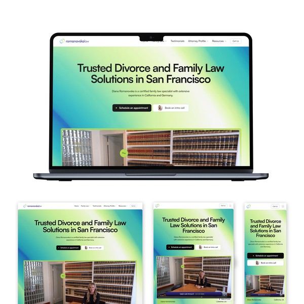 Romanovska Law Website Design