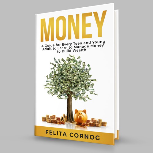 Bookcover about money mangement to appeal to teenagers and young adults Design by Philip4:13