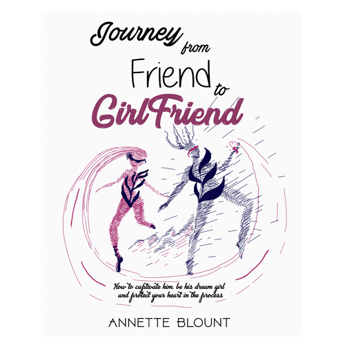 Design a book cover that is fun and playful to help single women experience love beyond friendship Design by Virginia's Dolls