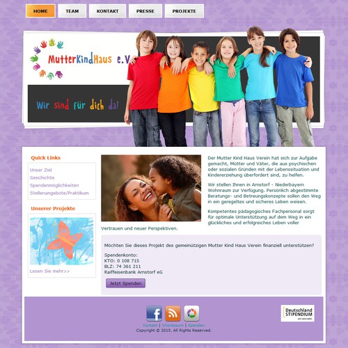 Web page design contest entry by White_Monkey