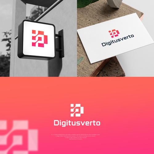 Aspiring and Inspirational logo for a Digital Transformation company Diseño de Grafik Flame