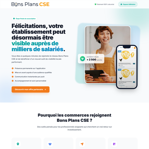 Landing page design contest entry by Plamen.me