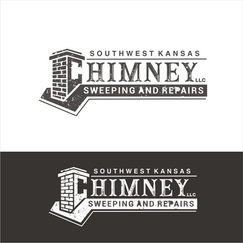 Simple powerful logo for chimney sweep-ontwerp door LOGOMAN*