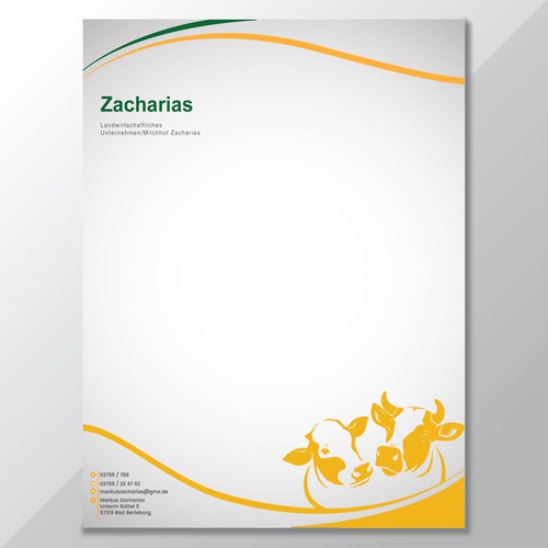 We need  letterhead design for our agricultural farm with production and sale of regional products Design von Raazaaftab